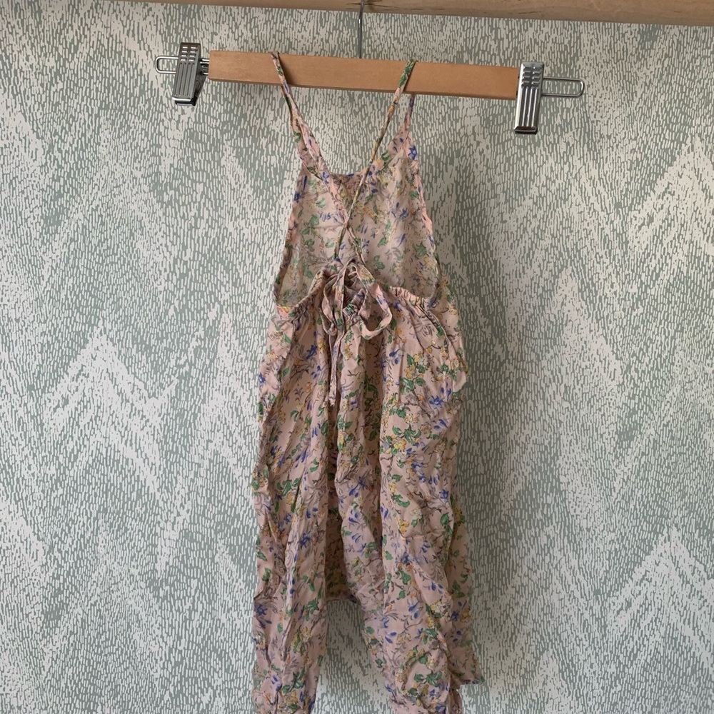 Caramel baby and child floral romper